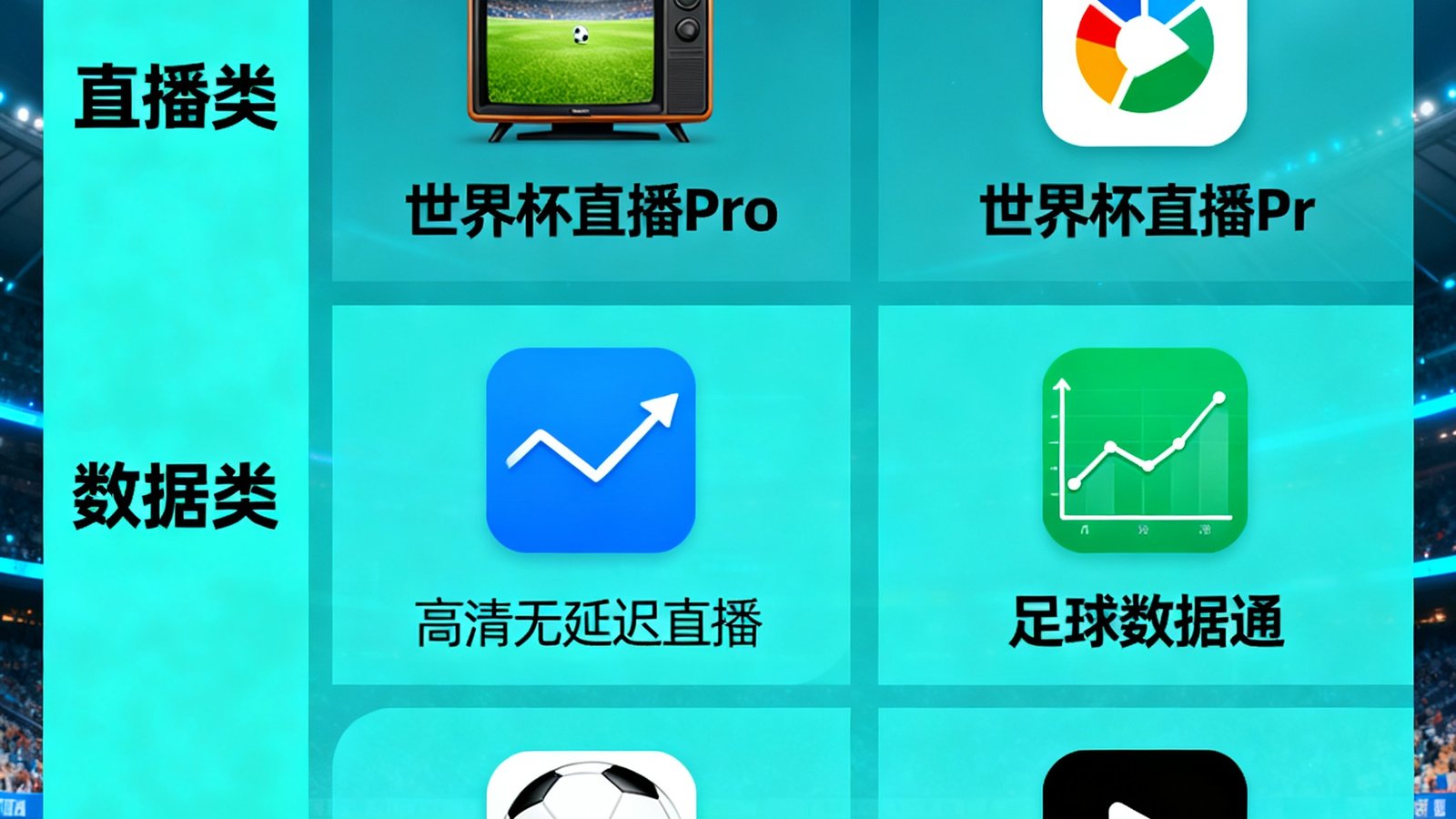 编辑推荐2026世界杯观赛必备App合集，包括直播、数据、集锦等